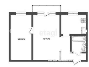 2-к квартира, вторичка, 44м2, 3/5 этаж