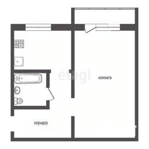 1-к квартира, вторичка, 32м2, 2/4 этаж