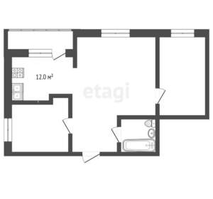 2-к квартира, вторичка, 67м2, 10/13 этаж