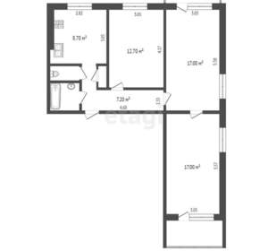 3-к квартира, вторичка, 67м2, 2/9 этаж