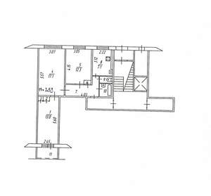 3-к квартира, вторичка, 62м2, 1/9 этаж