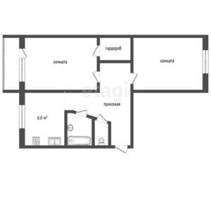 2-к квартира, вторичка, 47м2, 4/5 этаж
