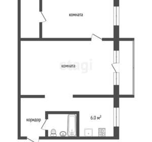 2-к квартира, вторичка, 46м2, 4/5 этаж