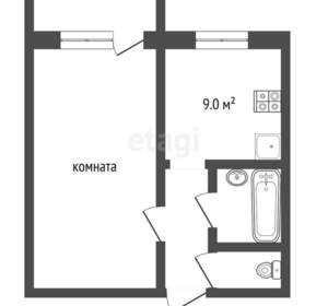 1-к квартира, вторичка, 32м2, 4/10 этаж