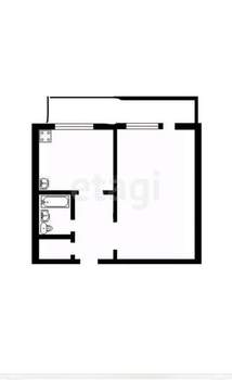 1-к квартира, вторичка, 33м2, 5/5 этаж