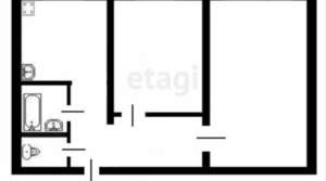 2-к квартира, вторичка, 50м2, 5/10 этаж