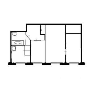 3-к квартира, вторичка, 57м2, 4/5 этаж