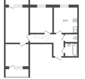 3-к квартира, вторичка, 60м2, 2/9 этаж