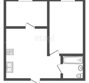 2-к квартира, вторичка, 35м2, 2/3 этаж