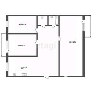 3-к квартира, вторичка, 71м2, 5/10 этаж