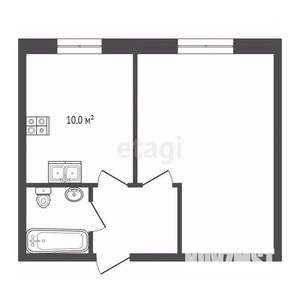 1-к квартира, вторичка, 42м2, 8/10 этаж