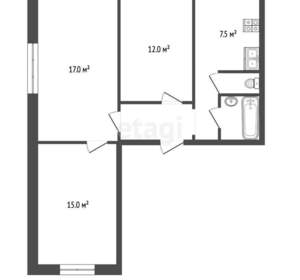 3-к квартира, вторичка, 60м2, 7/9 этаж