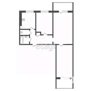 3-к квартира, вторичка, 60м2, 8/9 этаж