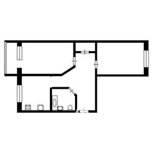 2-к квартира, вторичка, 48м2, 4/5 этаж