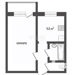 1-к квартира, вторичка, 32м2, 4/10 этаж