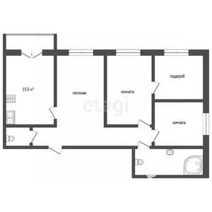 3-к квартира, вторичка, 98м2, 12/12 этаж