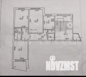 3-к квартира, вторичка, 66м2, 9/9 этаж