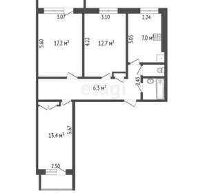 3-к квартира, вторичка, 60м2, 4/9 этаж