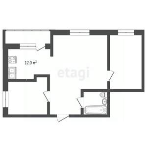 2-к квартира, вторичка, 67м2, 10/13 этаж