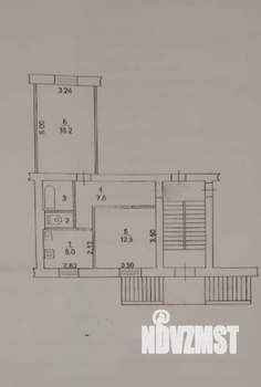 2-к квартира, вторичка, 47м2, 1/3 этаж