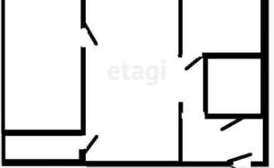 2-к квартира, вторичка, 41м2, 2/3 этаж