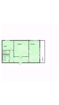 2-к квартира, вторичка, 51м2, 1/10 этаж