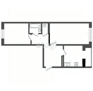 2-к квартира, вторичка, 54м2, 3/5 этаж