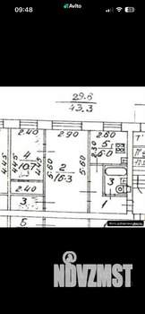 2-к квартира, вторичка, 43м2, 1/5 этаж