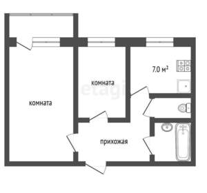 2-к квартира, вторичка, 44м2, 3/9 этаж