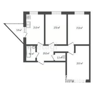 3-к квартира, вторичка, 120м2, 1/3 этаж