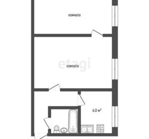 2-к квартира, вторичка, 41м2, 4/4 этаж