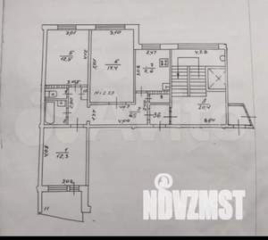 3-к квартира, вторичка, 66м2, 9/9 этаж