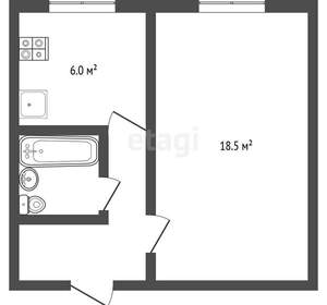 1-к квартира, вторичка, 29м2, 5/5 этаж