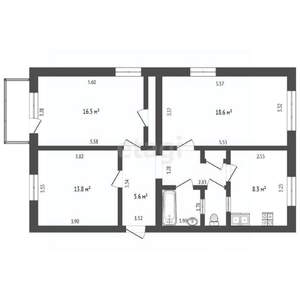 3-к квартира, вторичка, 74м2, 3/5 этаж