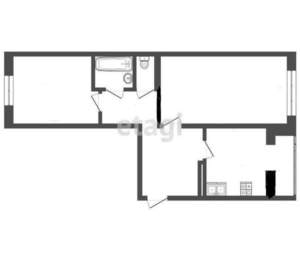 2-к квартира, вторичка, 54м2, 5/5 этаж