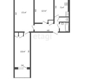 3-к квартира, вторичка, 62м2, 1/9 этаж